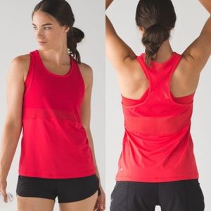 Lululemon Fast As Light 2-in-1 Tank True Red 2